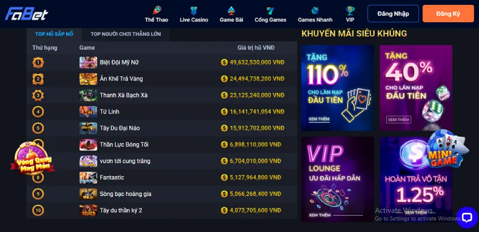 Đa dạng trò chơi af88 link vào